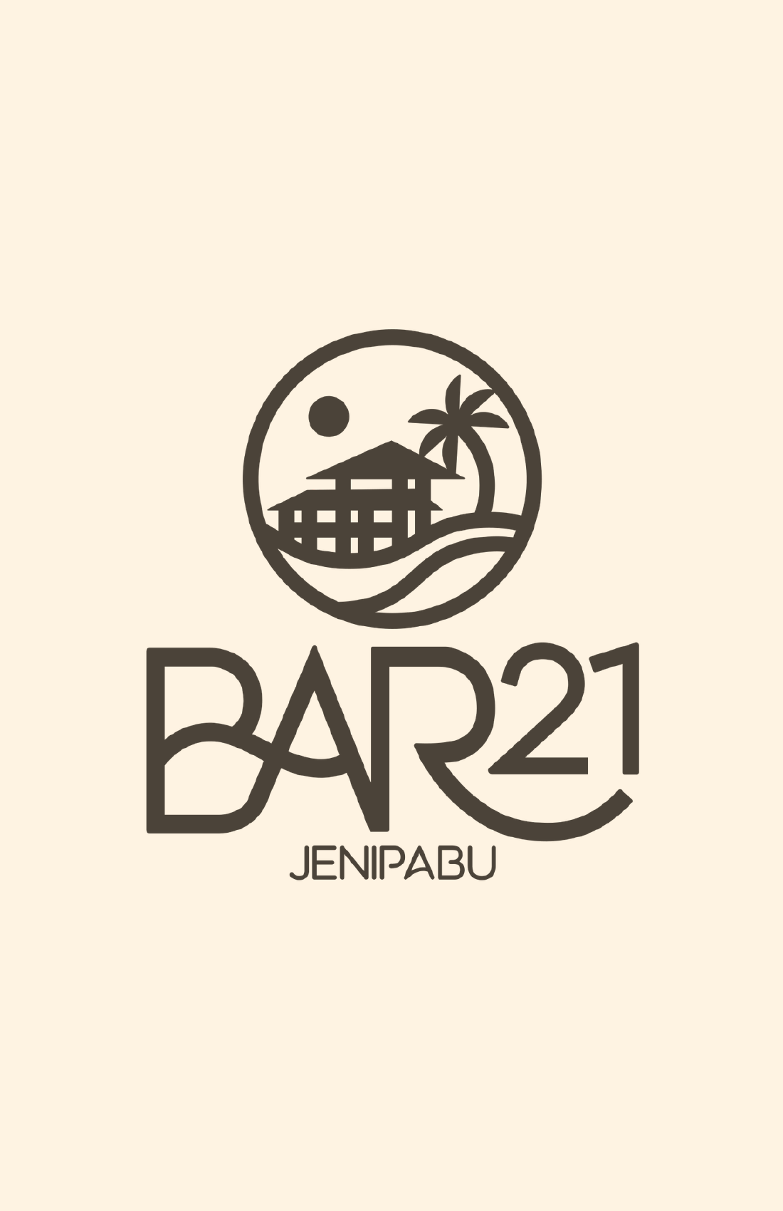 Capa do cardápio oficial do Bar 21 Jenipabu